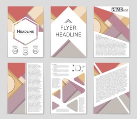 Abstract vector layout background set. For art template design, list, front page, mockup brochure theme style, banner, idea, cover, booklet, print, flyer, book, blank, card, ad, sign, sheet,, a4