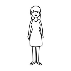 young woman avatar character