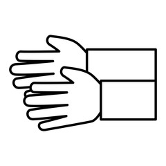 hands human isolated icon