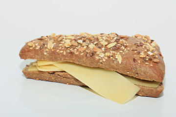 Whole grain cheese sandwich