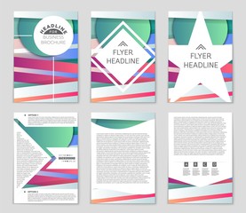 Abstract vector layout background set. For art template design, list, front page, mockup brochure theme style, banner, idea, cover, booklet, print, flyer, book, blank, card, ad, sign, sheet,, a4