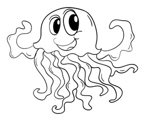 Animal outline for jellyfish
