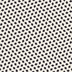 Trendy Texture With Scattered Geometric Shapes. Vector Seamless Pattern.