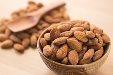 raw natural whole almonds
