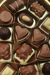 Various luxurious chocolates