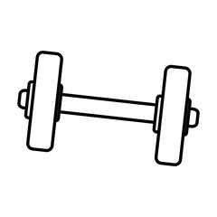 weight lifting dumbell icon vector illustration design