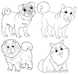 Doodle animal characters for dogs