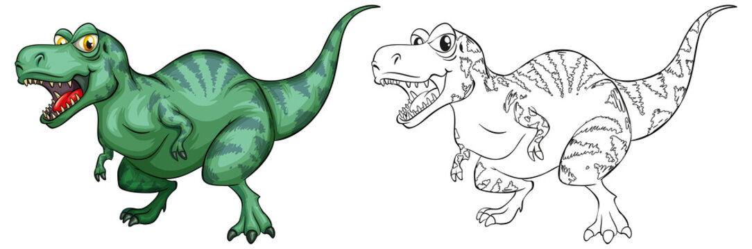 Animal outline for T-Rex dinosaur