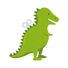 t-rex dinosaur toy icon vector illustration design