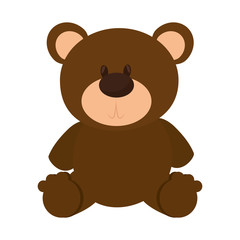 Obraz na płótnie Canvas bear teddy isolated icon vector illustration design