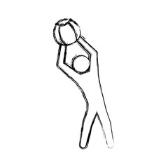 Gym and fitness lifestyle icon vector illustration graphic design