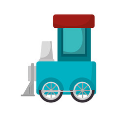 cute train toy icon vector illustration design