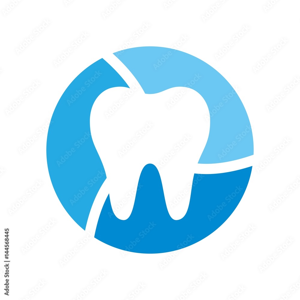 Poster dental logo vector.