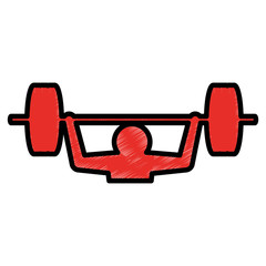 Gym and fitness lifestyle icon vector illustration graphic design