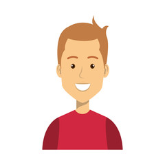 young man avatar character vector illustration design