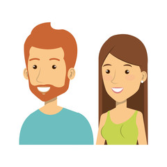 young people style characters vector illustration design