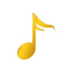 Obraz premium Music note symbol icon vector illustration graphic design