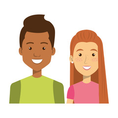 Fototapeta premium young people style characters vector illustration design