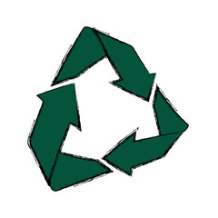 Recycle reduce and reuse icon vector illustration graphic design