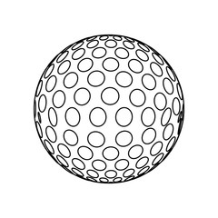 Golf sport game icon vector illustration graphic design