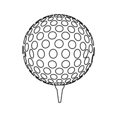 Golf sport game icon vector illustration graphic design