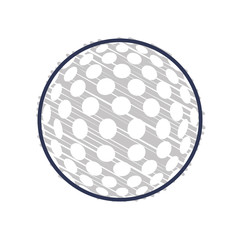 Golf sport game icon vector illustration graphic design