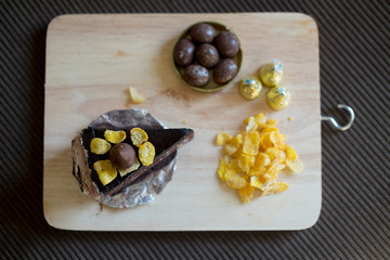 Sweet chocolate cake