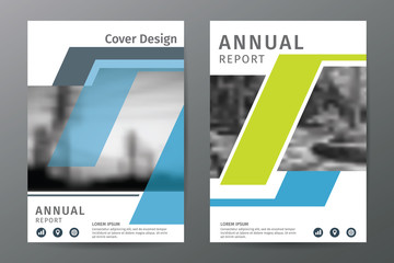 Abstract  annual report brochure flyer template, book cover layout in A4 size