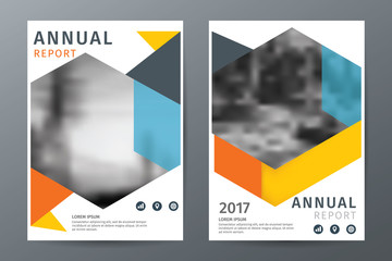 Abstract  annual report brochure flyer template, book cover layout in A4 size