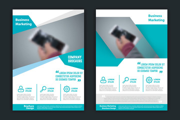Fototapeta na wymiar Abstract; business; brochure flyer template; annual report or book cover layout in A4 size