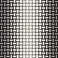 Vector Seamless Geometric Pattern. Halftone gradient color transition. Woven Lines Simple Lattice