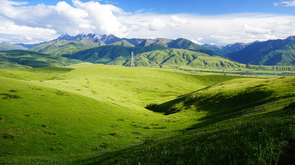 Fototapeta na wymiar mountains in ganzi county, sichuan