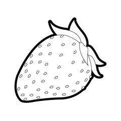 strawberry fruit icon image vector illustration design 