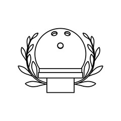 Bowling sport game icon vector illustration graphic design
