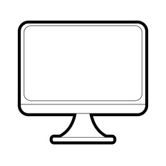 computer monitor icon image vector illustration design 
