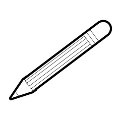 single pencil icon image vector illustration design 