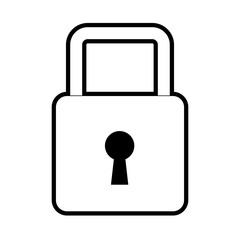safety lock icon image vector illustration design 