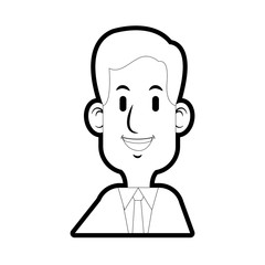 young businessman icon image vector illustration design 