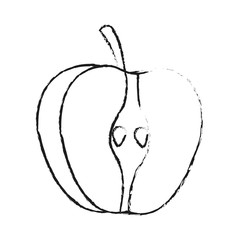 apple fruit icon image vector illustration design 