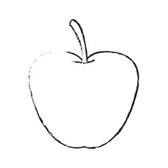 apple fruit icon image vector illustration design 