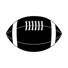 american football ball icon over white background. vector illustration