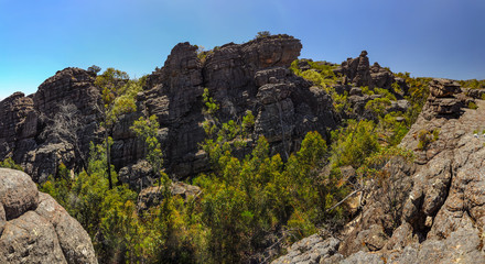Climb to the top of a rock Pinnacle