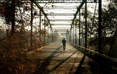 Man on Bridge