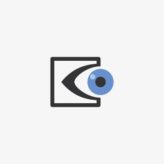 Eye stock logo design vector