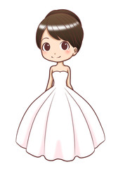 wedding dress-princess line