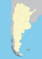 vector map of Argentina