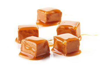 pieces of caramel candies