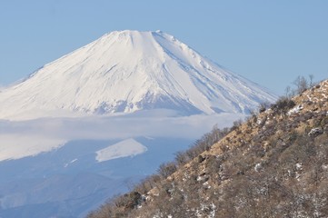 丹沢山地から望む富士山