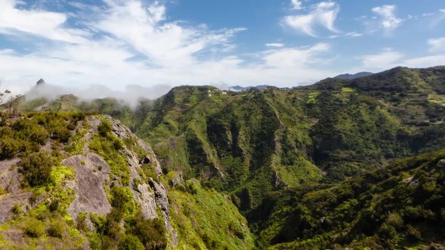 Subtropical Mountains of Anaga, Tenerifa (time lapse 4k UHD)