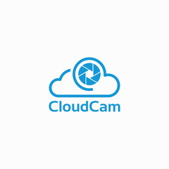 simple Cloud Camera logo template designs